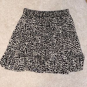 Leopard print skirt